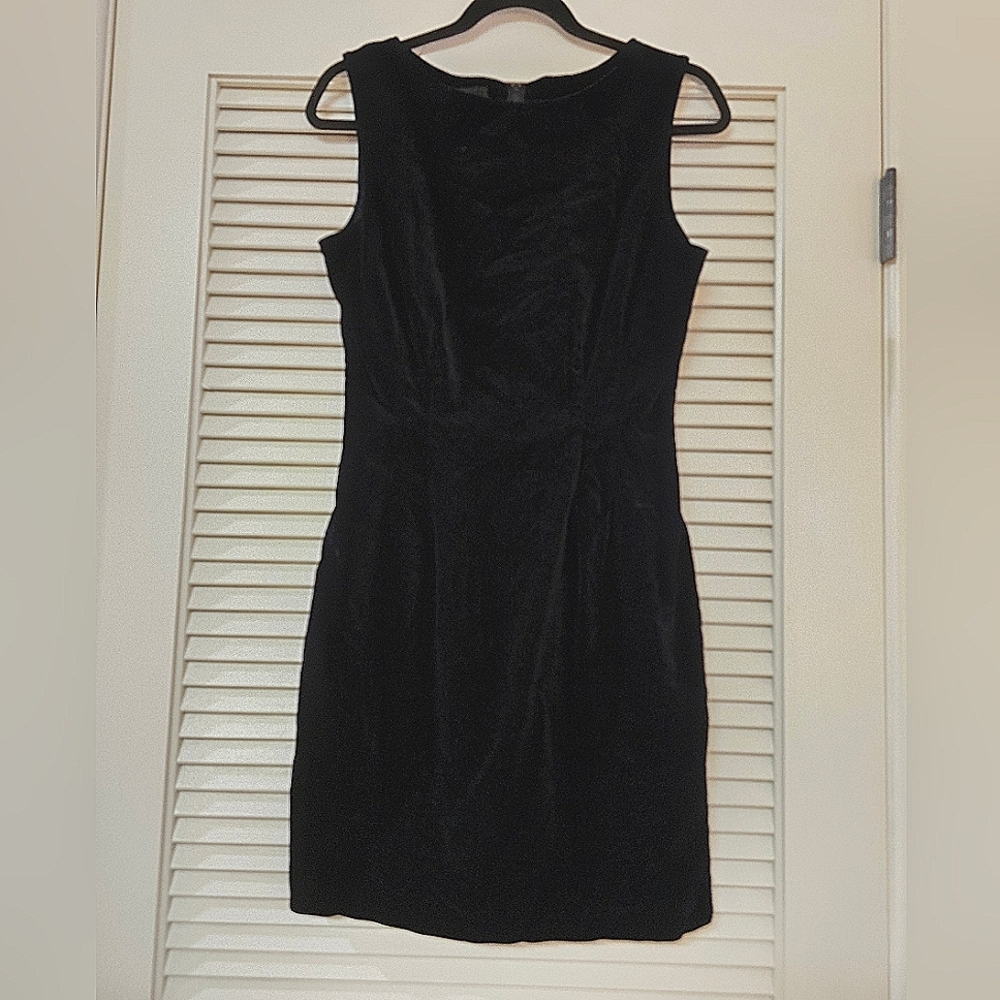 Esprit - Vintage Y2K 100% Cotton Velvet Classic Cocktail Dress W Back Zipper